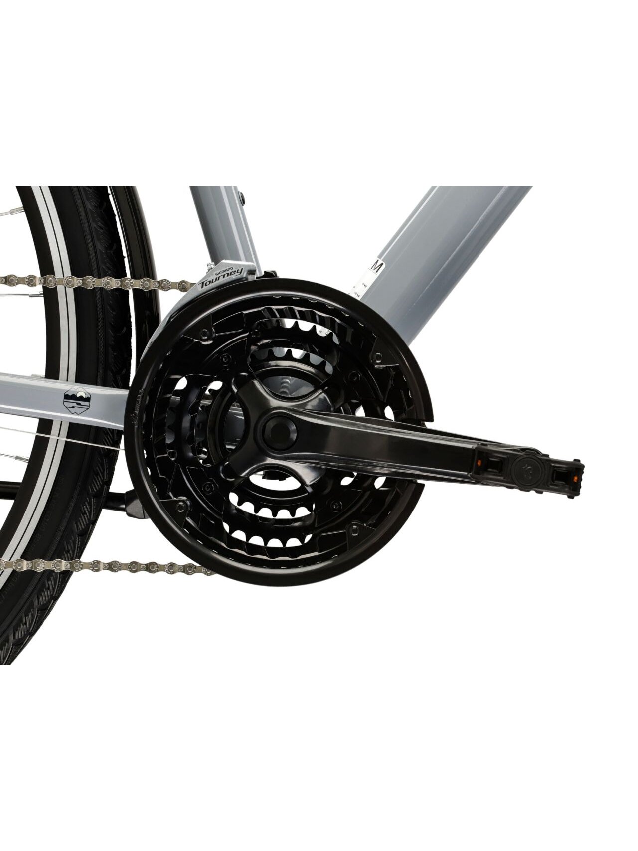 KROSS Trans 1.0 / Grey-Black Gloss / miesto dviratis (28") 9