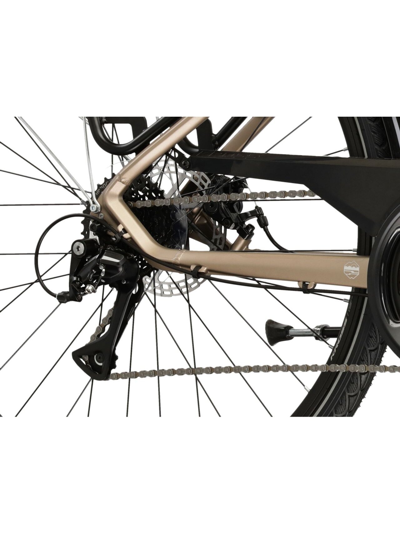 KROSS Trans 3.0 D MY26 / Brown-Silver Matte / moteriškas miesto dviratis (28") 8 KROSS Trans 3.0 D MY26 / Brown-Silver Matte / moteriškas miesto dviratis (28") 8