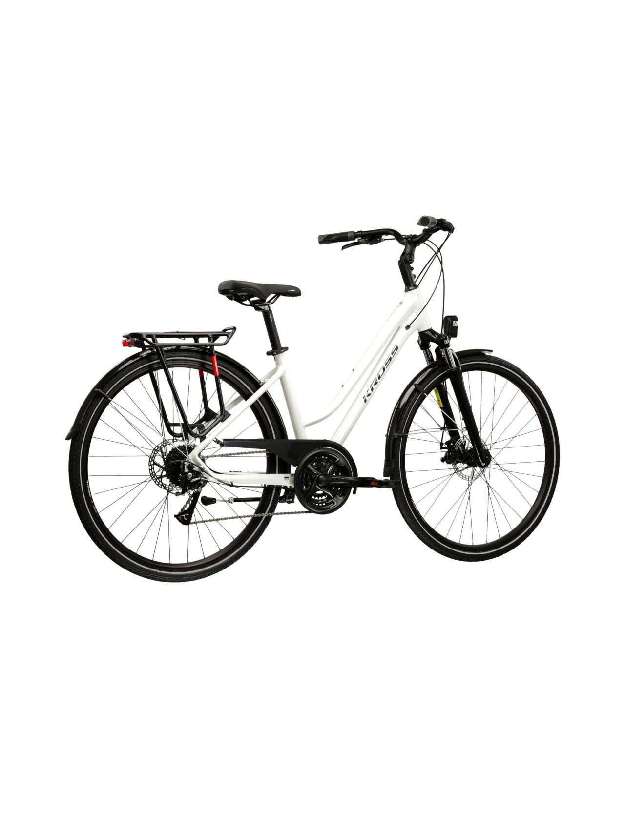 KROSS Trans 3.0 D MY26 / Pearl-Black Glossy / moteriškas miesto dviratis (28") 2
