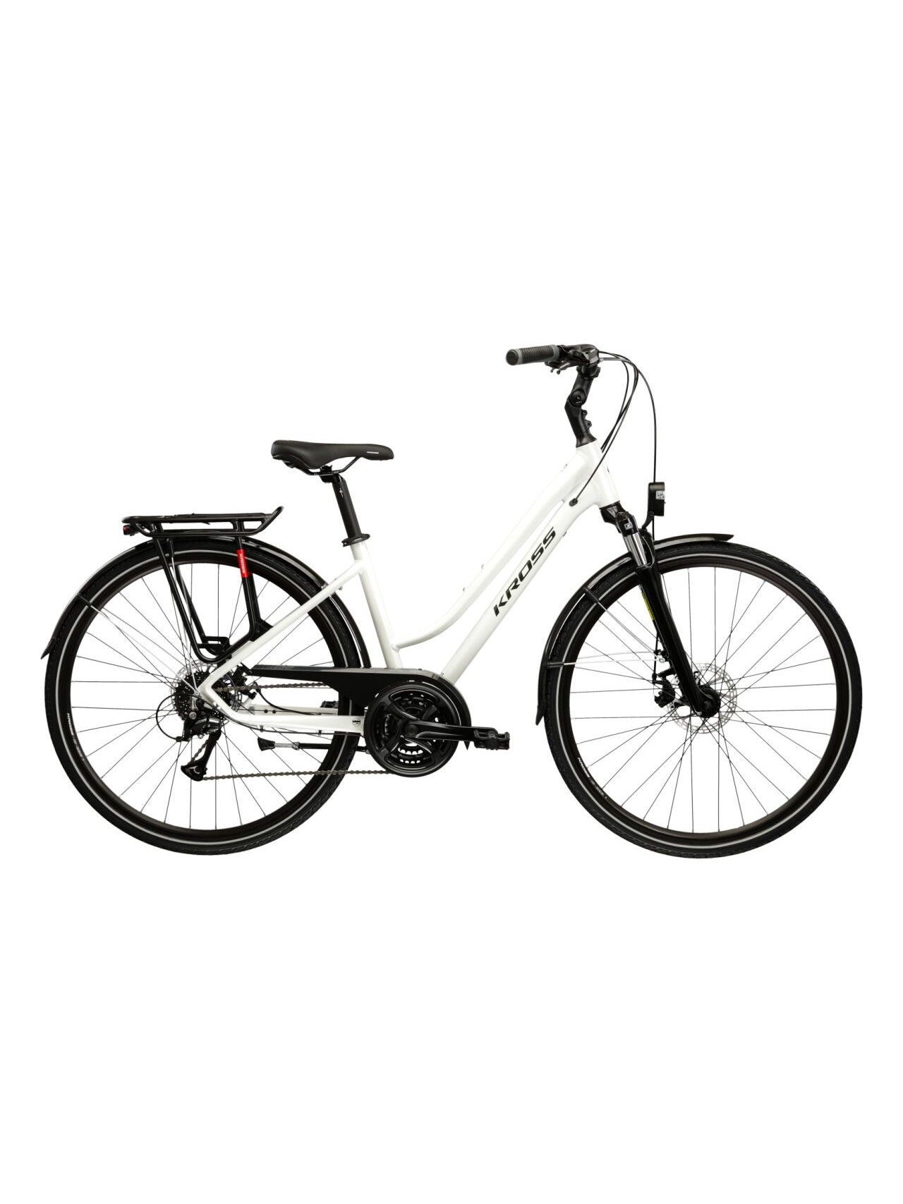 KROSS Trans 3.0 D MY26 / Pearl-Black Glossy / moteriškas miesto dviratis (28") KROSS Trans 3.0 D MY26 / Pearl-Black Glossy / moteriškas miesto dviratis (28")