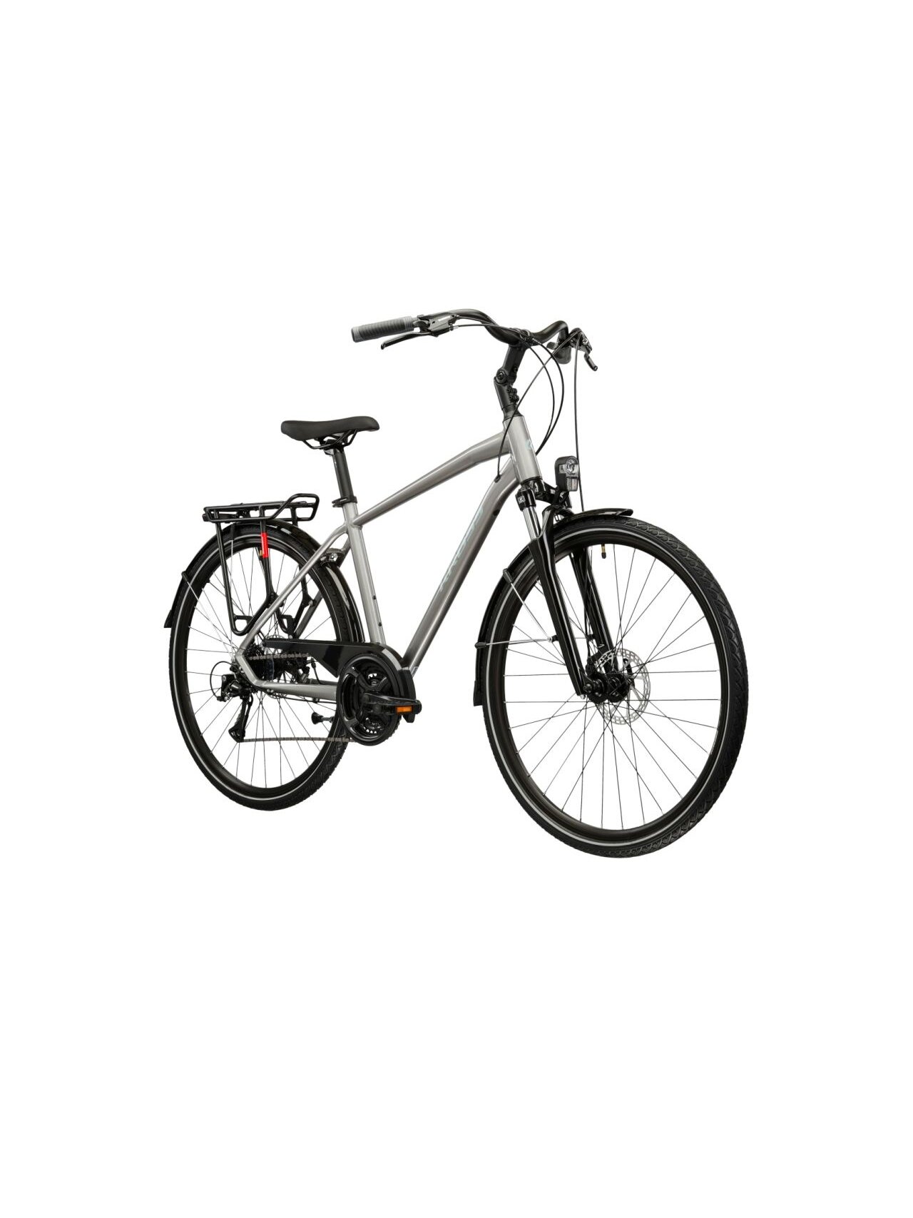 KROSS Trans 3.0 / Silver-Silver Blue Gloss / miesto dviratis (28") MY26 1