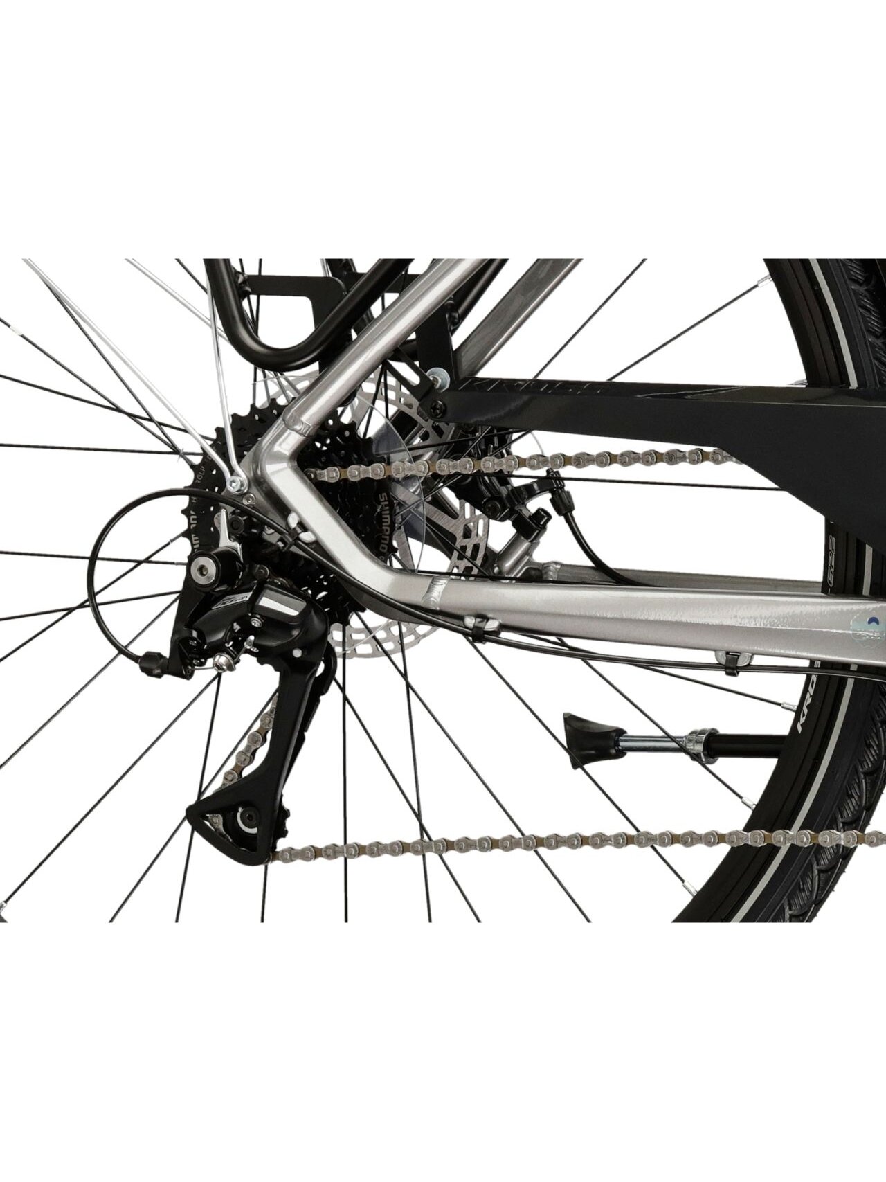KROSS Trans 3.0 / Silver-Silver Blue Gloss / miesto dviratis (28") MY26 7 KROSS Trans 3.0 / Silver-Silver Blue Gloss / miesto dviratis (28") MY26 7