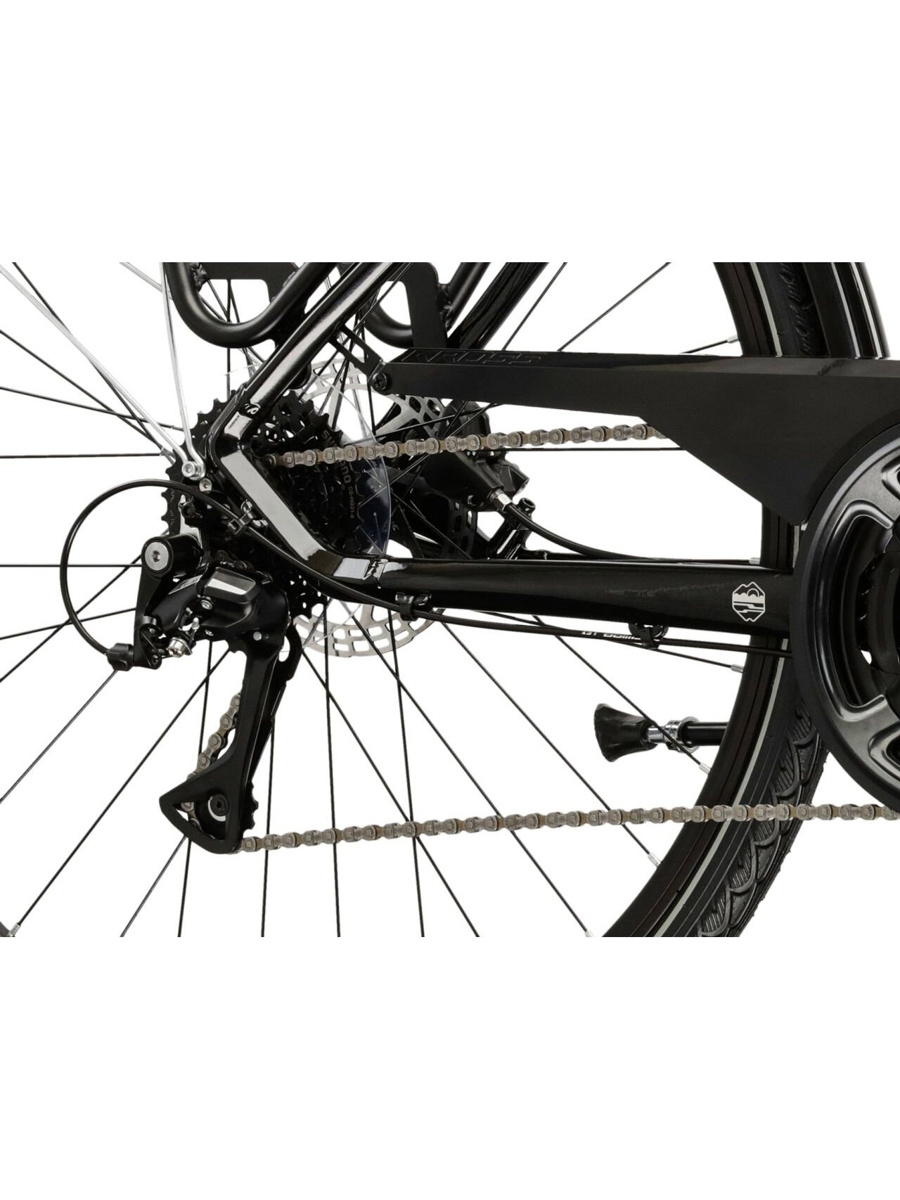 KROSS Trans 4.0 D / Black-Silver Gloss / moteriškas miesto dviratis (28") MY25 8 KROSS Trans 4.0 D / Black-Silver Gloss / moteriškas miesto dviratis (28") MY25 8