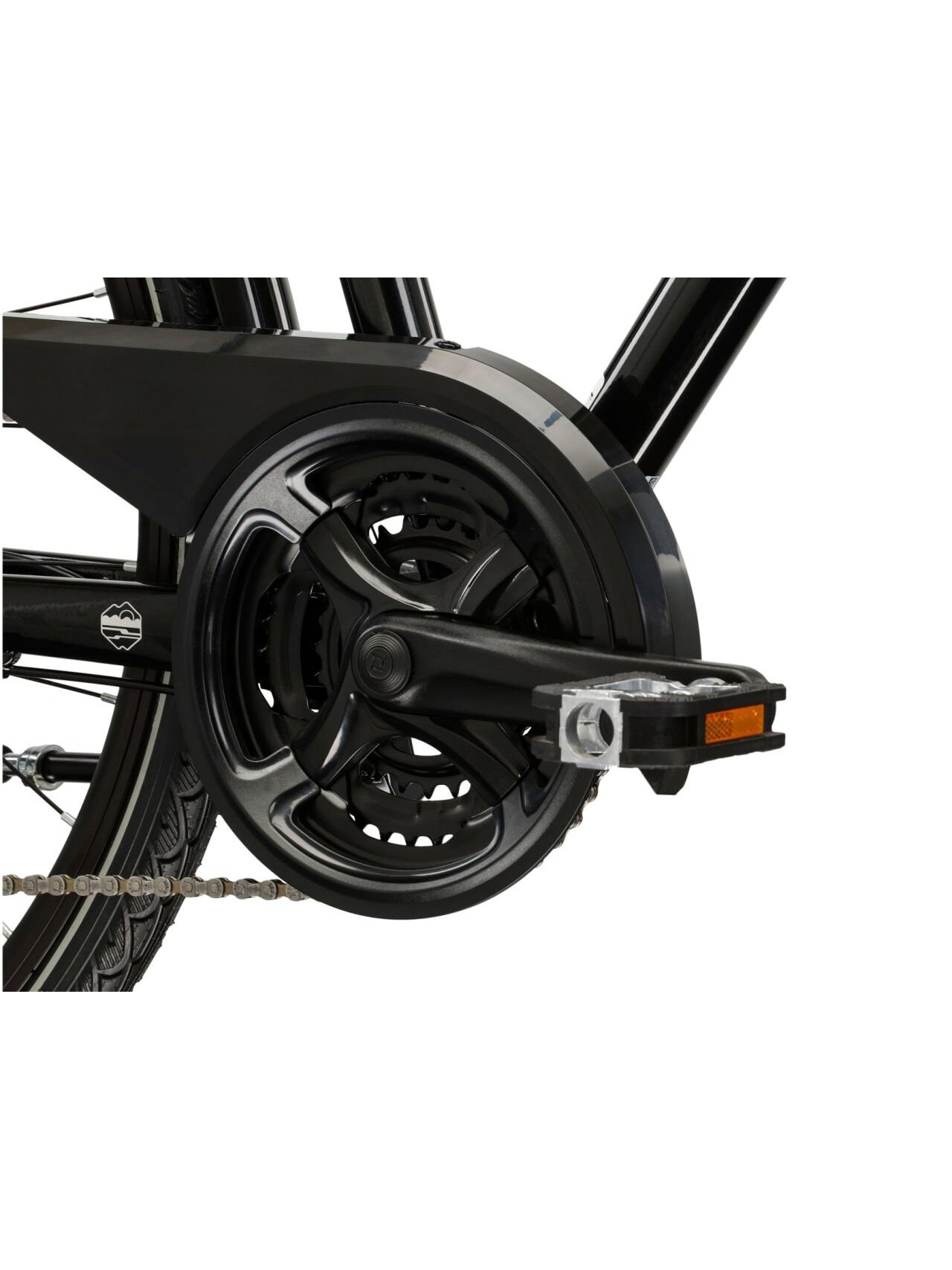 KROSS Trans 4.0 D / Black-Silver Gloss / moteriškas miesto dviratis (28") MY25 9