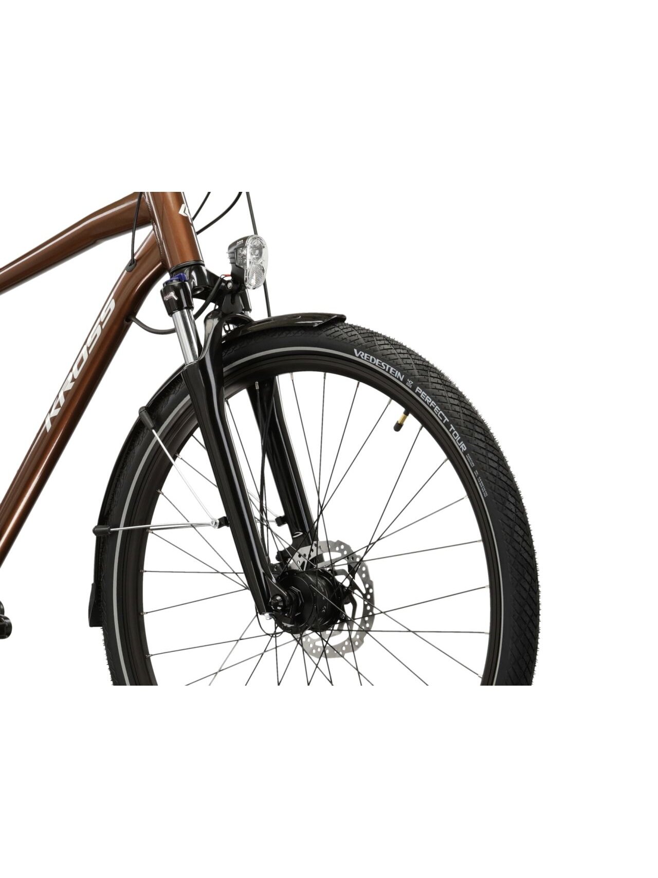 KROSS Trans 5.0 / Brown-Silver Gloss / miesto dviratis (28'') MY25 4