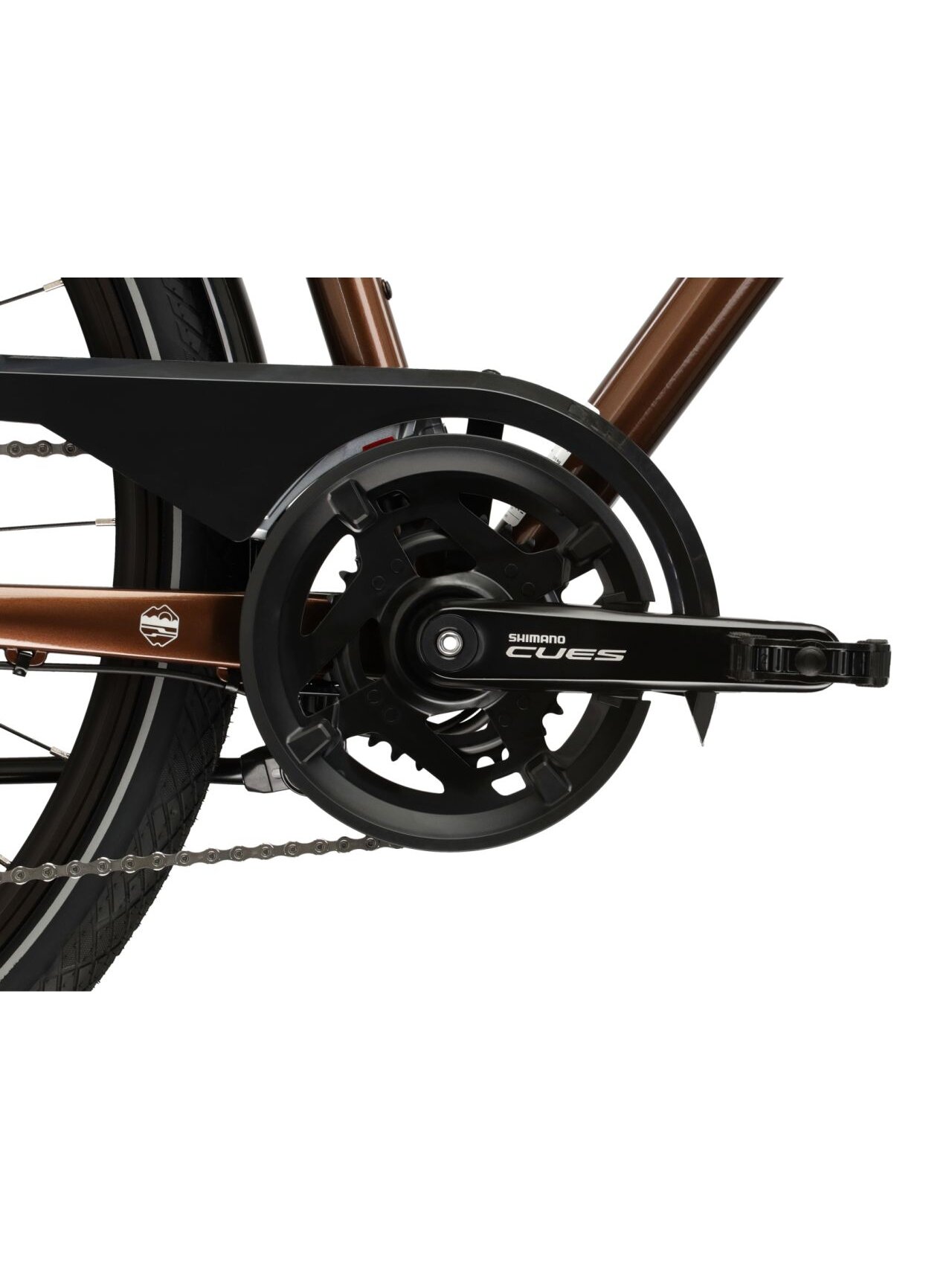 KROSS Trans 5.0 / Brown-Silver Gloss / miesto dviratis (28'') MY25 9