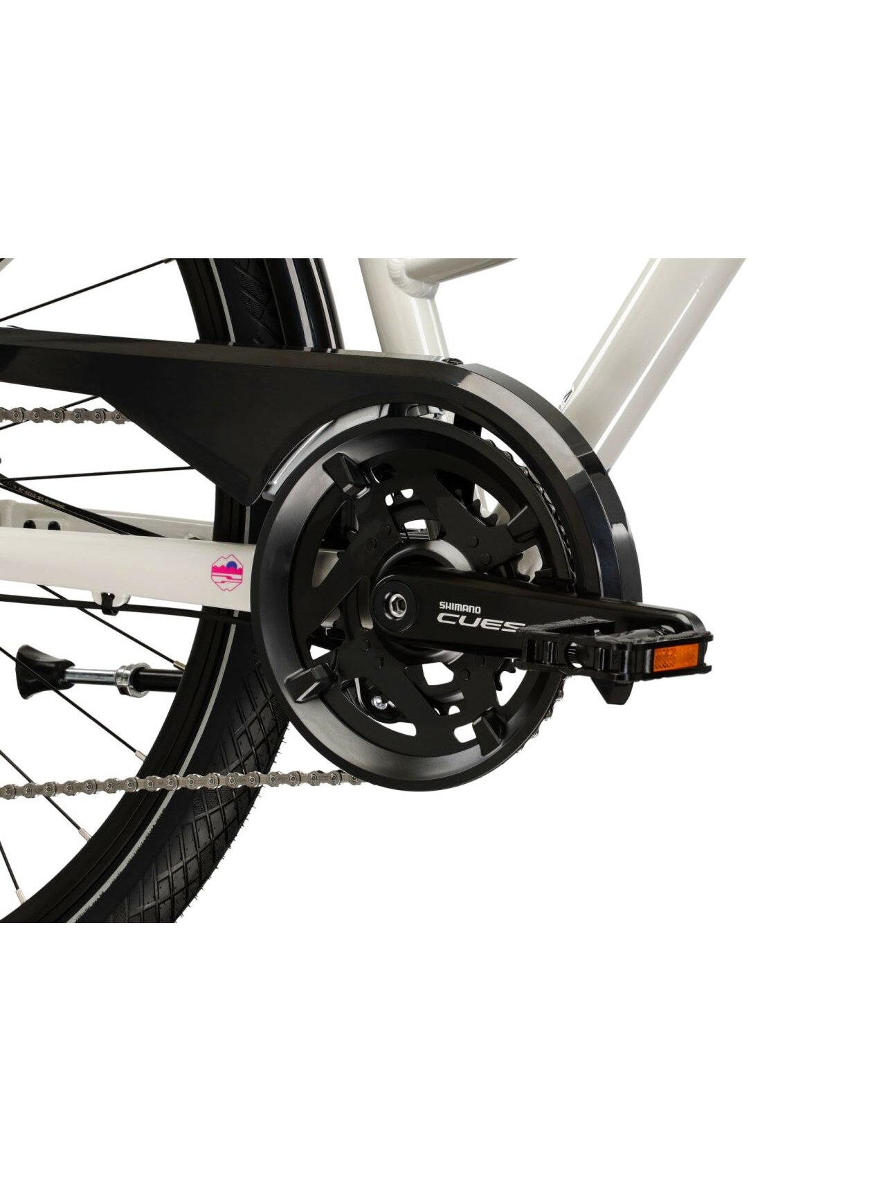 KROSS Trans 5.0 D / Grey-Pink Gloss / moteriškas miesto dviratis (28") MY25 8