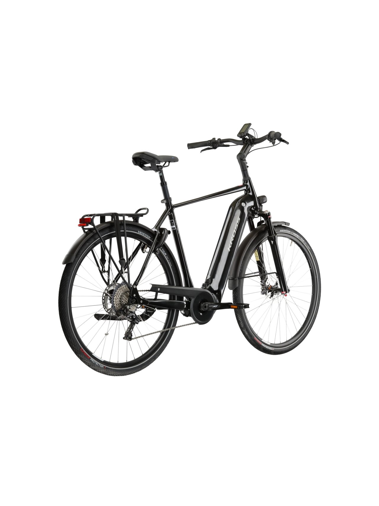 KROSS Trans Hybrid Prestige / 630 Wh / Black-Silver Gloss / elektrinis miesto dviratis (28") 2 KROSS Trans Hybrid Prestige / 630 Wh / Black-Silver Gloss / elektrinis miesto dviratis (28") 2