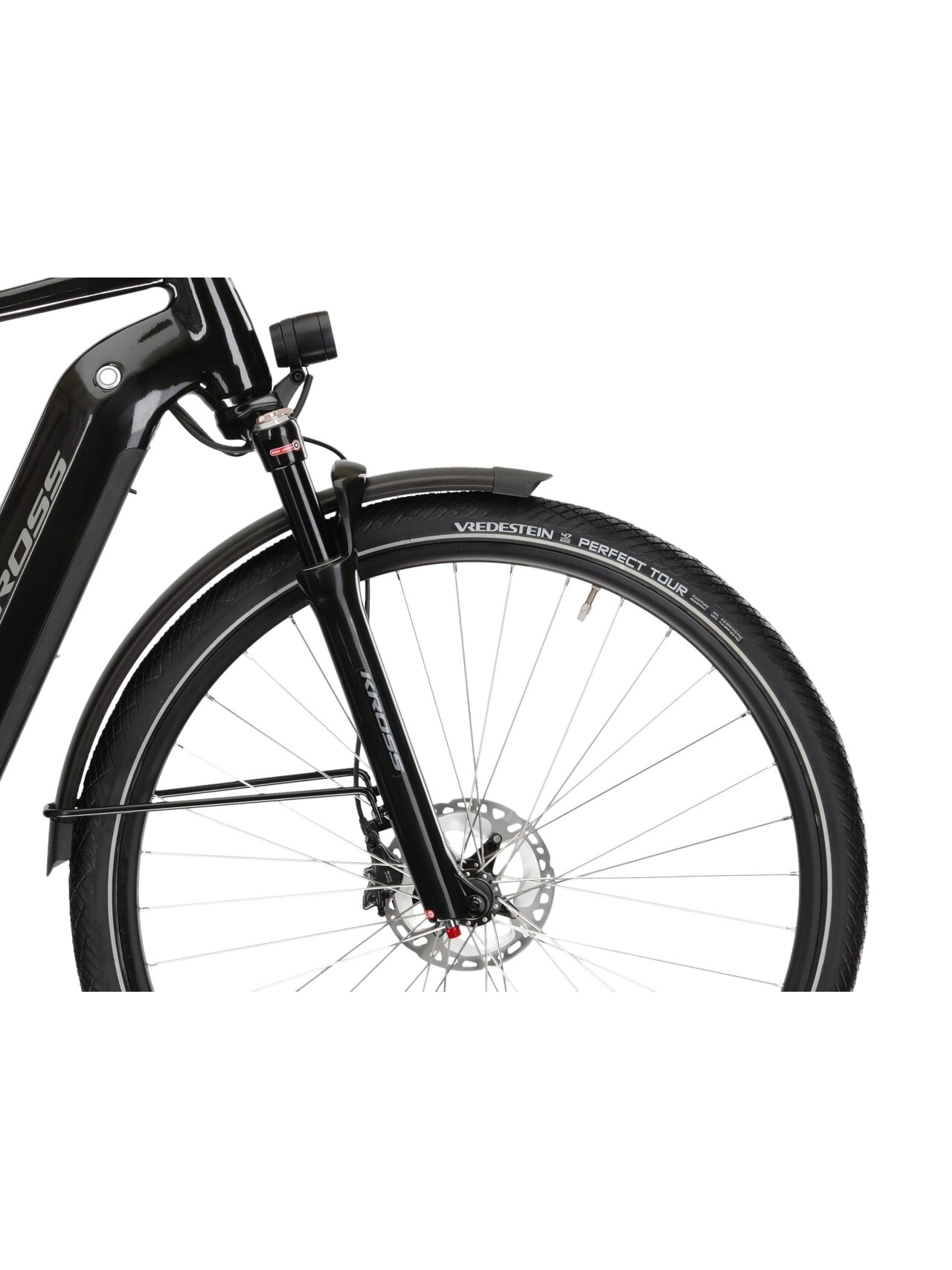 KROSS Trans Hybrid Prestige / 630 Wh / Black-Silver Gloss / elektrinis miesto dviratis (28") 6