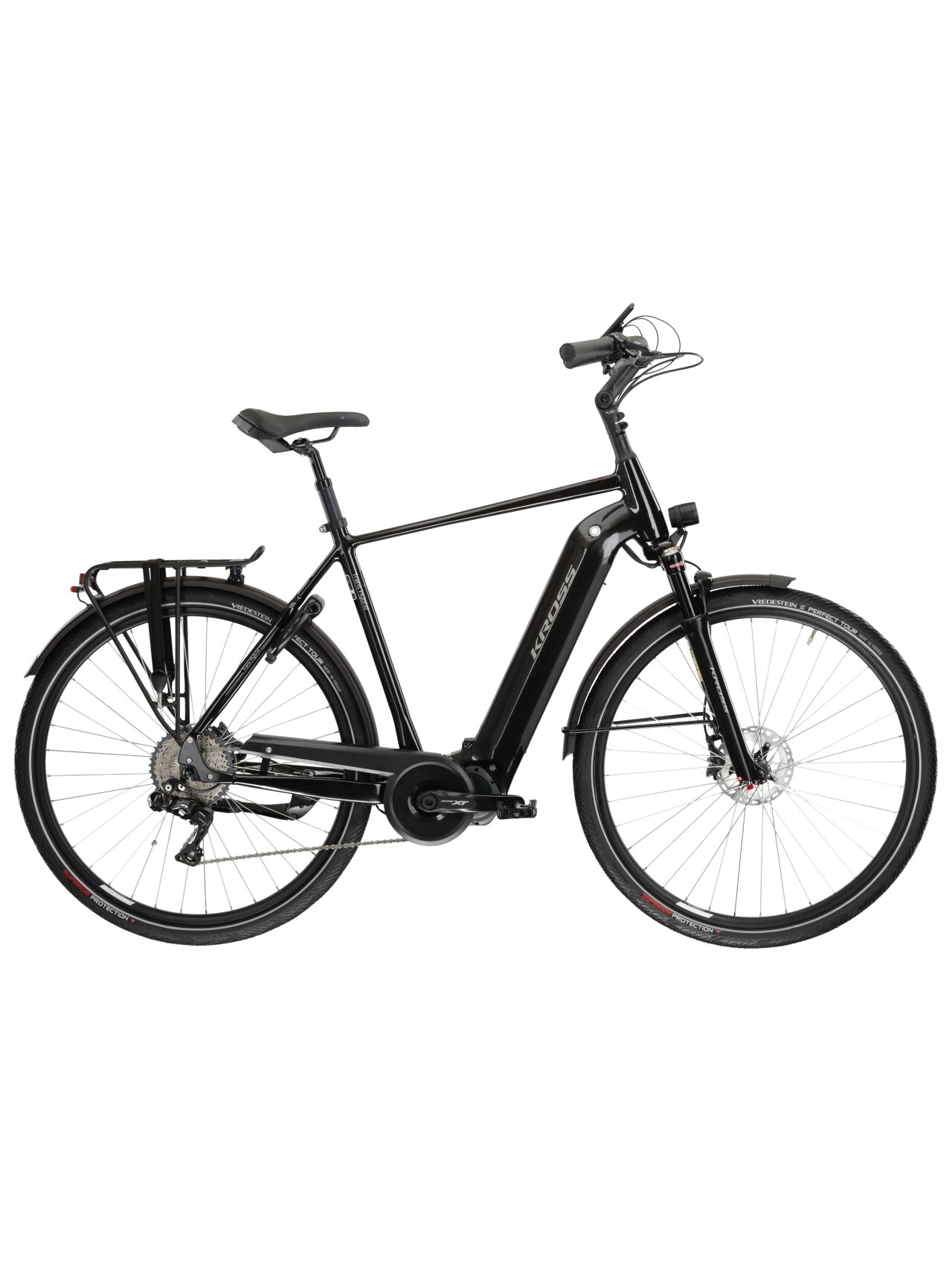 KROSS Trans Hybrid Prestige / 630 Wh / Black-Silver Gloss / elektrinis miesto dviratis (28") KROSS Trans Hybrid Prestige / 630 Wh / Black-Silver Gloss / elektrinis miesto dviratis (28")