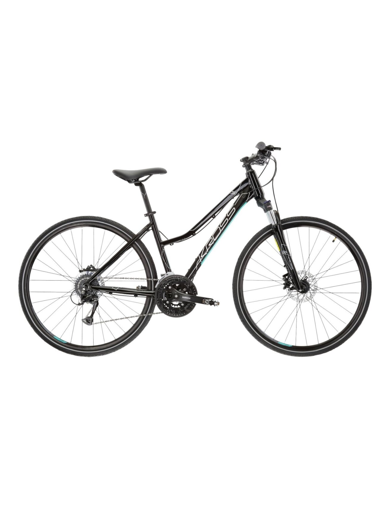 KROSS Evado 5.0 bla-tur g Moteriškas hibridinis dviratis (28")