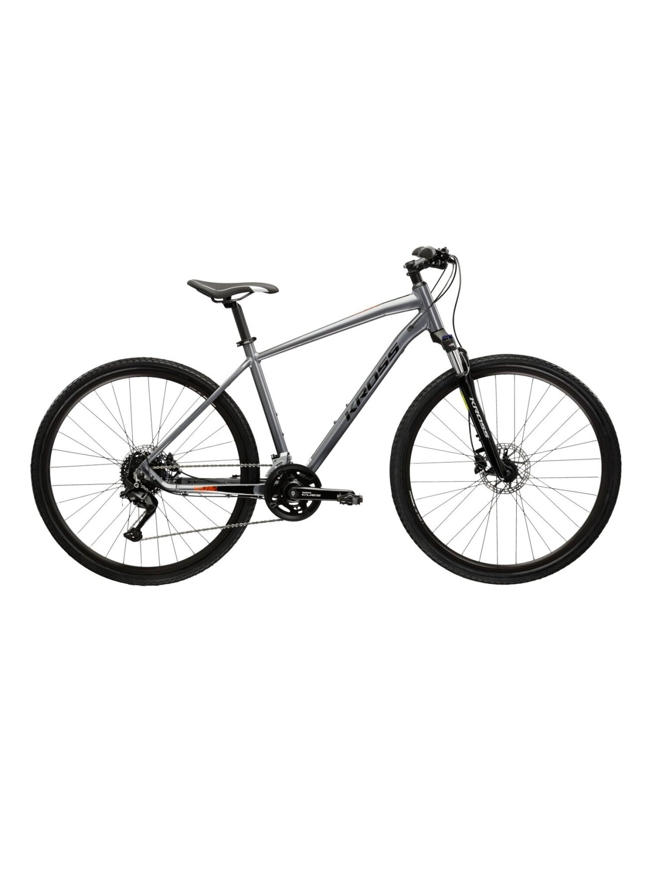 KROSS Evado 5.0 gry-bla g hibridinis dviratis (28'') MY25
