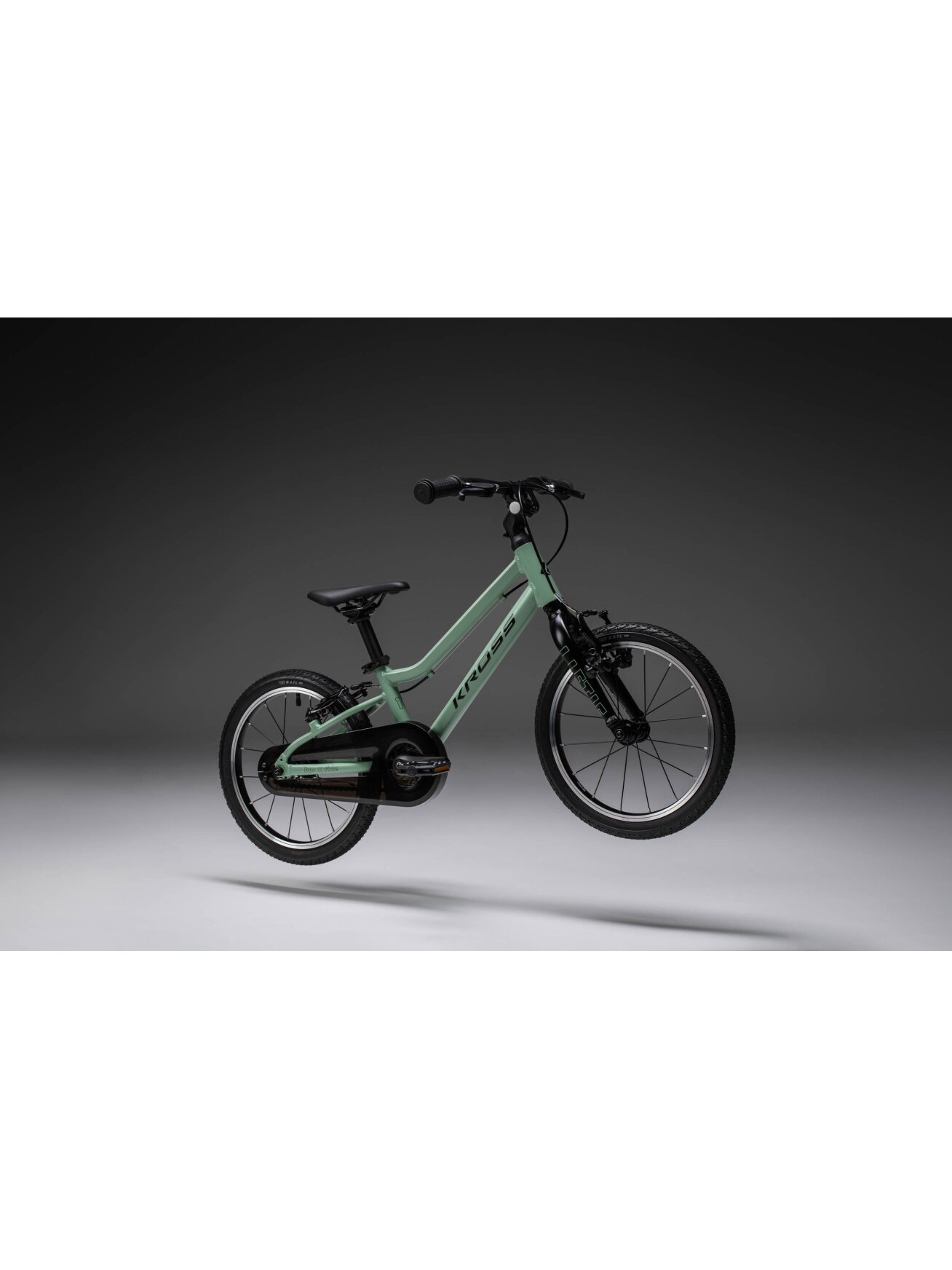 KROSS Liftie 16 U / Green - Black Matte / vaikiškas dviratis (16") 1