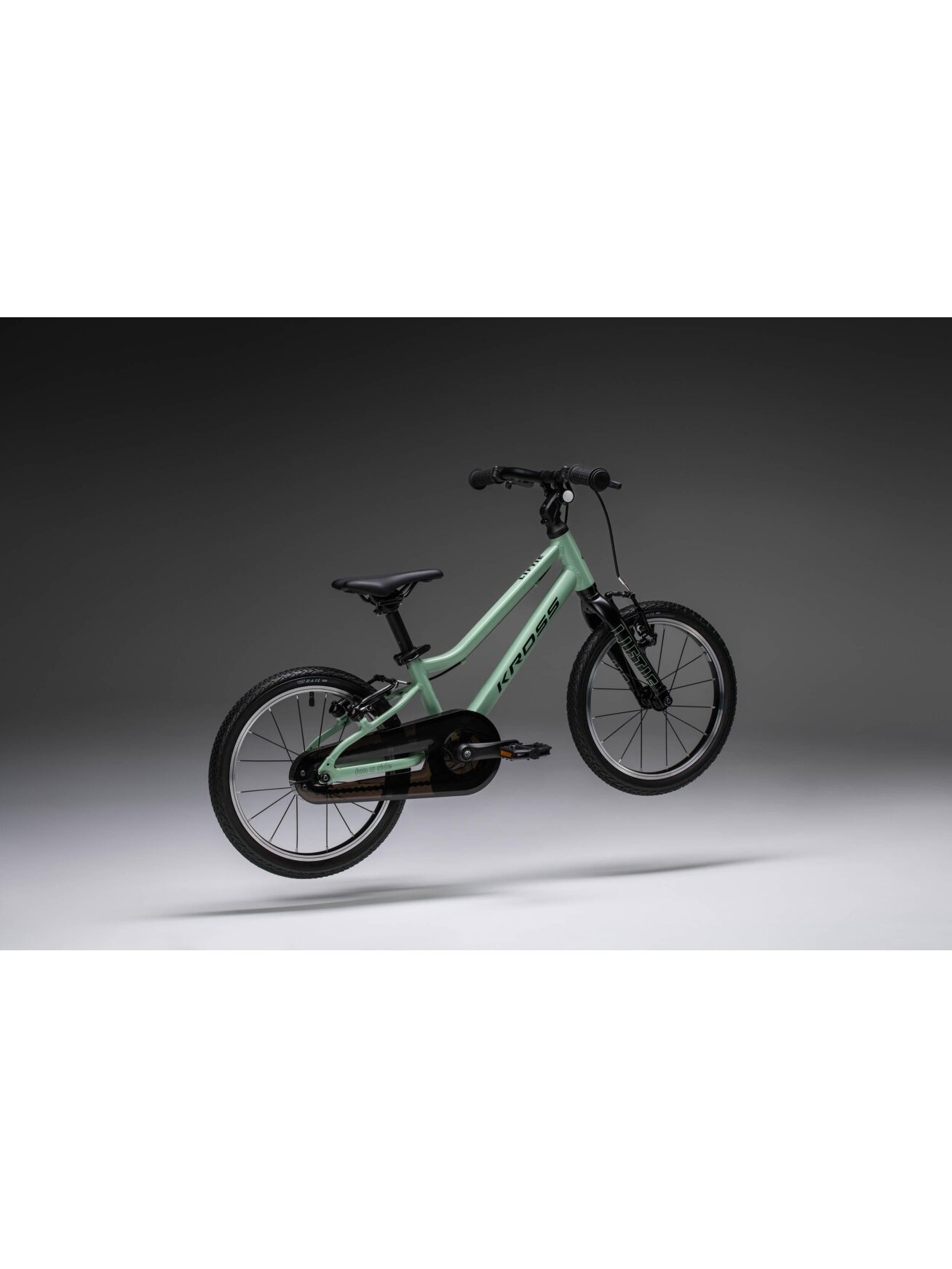 KROSS Liftie 16 U / Green - Black Matte / vaikiškas dviratis (16") 2 KROSS Liftie 16 U / Green - Black Matte / vaikiškas dviratis (16") 2