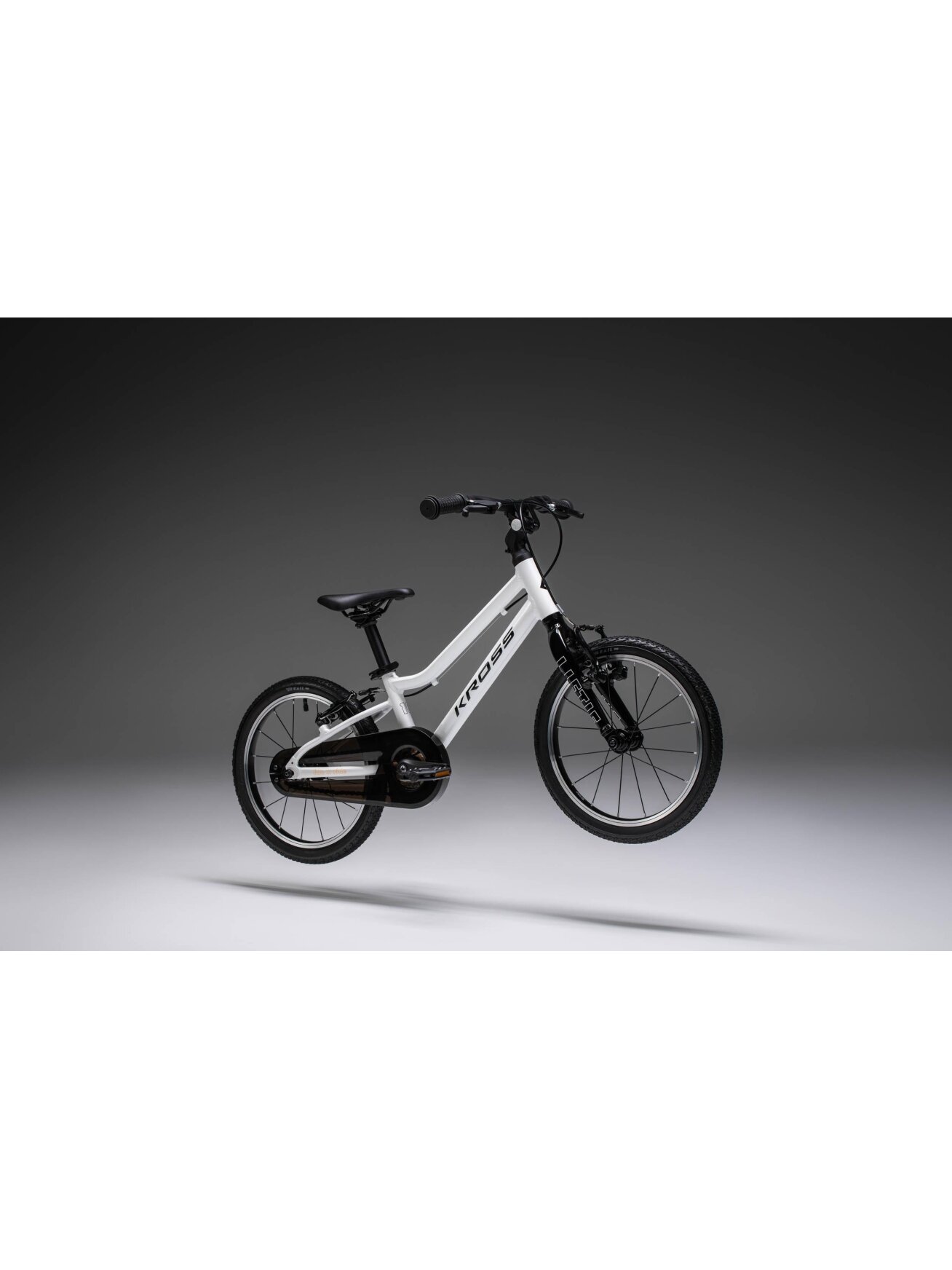 KROSS Liftie 16 U / White - Black Gloss / vaikiškas dviratis (16") 1