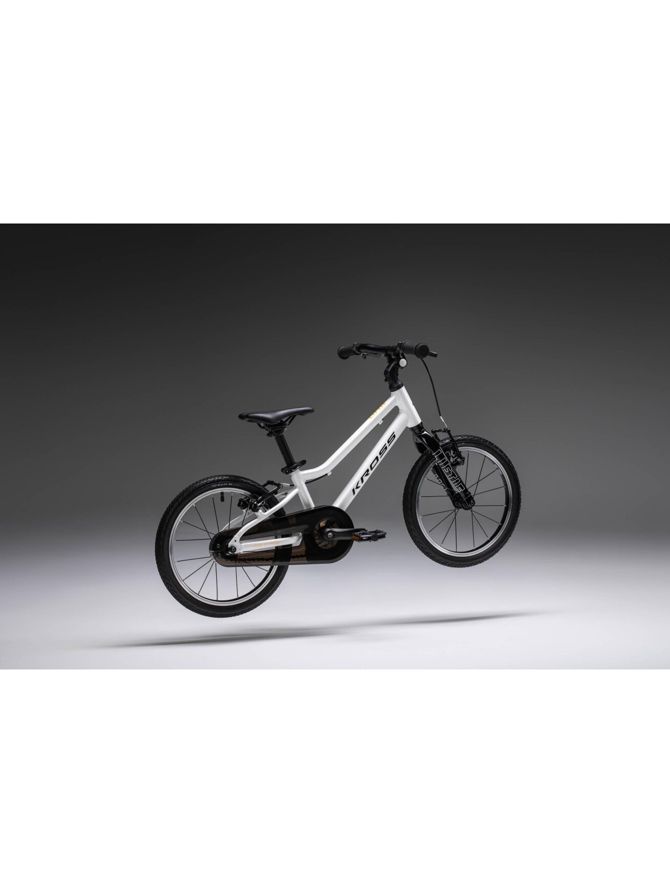 KROSS Liftie 16 U / White - Black Gloss / vaikiškas dviratis (16") 2