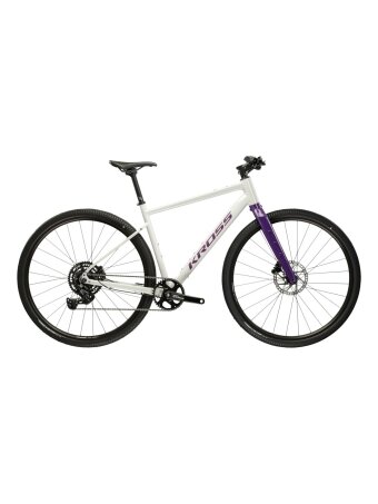 KROSS Esker 1.0 FL MY26 / Grey-Purple Glossy / Gravel dviratis (28")