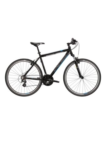 KROSS Evado 2.0 / Black-Blue Gloss / hibridinis dviratis (28")