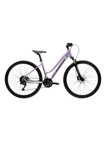 KROSS Evado 5.0 D pur-bla g moteriškas hibridinis dviratis (28") MY25