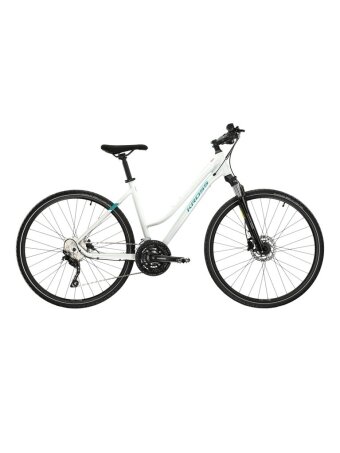 KROSS Evado 7.0 whi_tur g Moteriškas Hibridinis Dviratis (28")