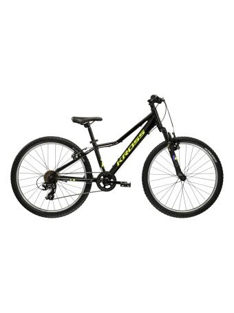 KROSS Hexagon JR 24 MY26 / Black-Yellow Gloss / vaikiškas dviratis (24")