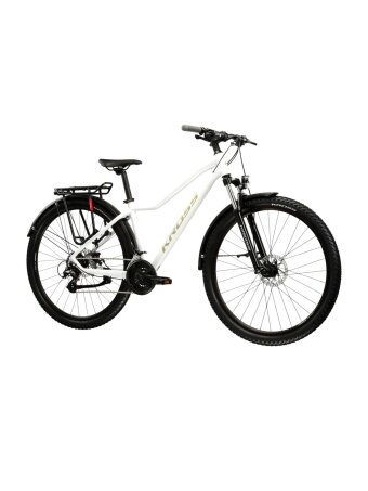 KROSS Lea 2.0 EQ D MY26 / White-Gold Glossy / moteriškas kalnų (MTB) dviratis (27.5")
