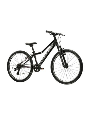KROSS Lea JR 24 D MY26 / Black-Silver Glossy / mergaitiškas vaikiškas dviratis (24")