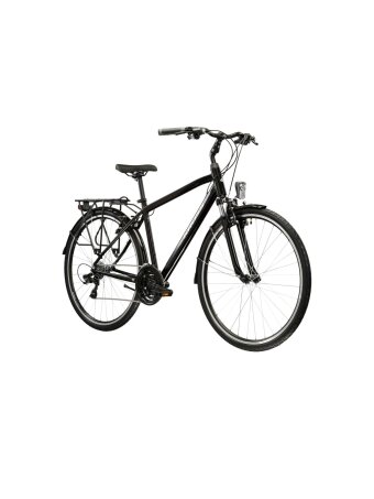 KROSS Trans 1.0 D / Black-Silver Gloss / miesto dviratis (28") MY26