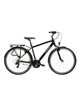 KROSS Trans 1.0 D / Black-Silver Gloss / miesto dviratis (28") MY26
