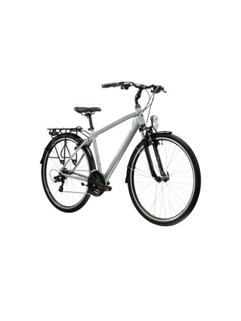 KROSS Trans 1.0 / Grey-Black Gloss / miesto dviratis (28")