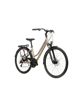 KROSS Trans 3.0 D MY26 / Brown-Silver Matte / moteriškas miesto dviratis (28")