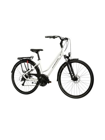 KROSS Trans 3.0 D MY26 / Pearl-Black Glossy / moteriškas miesto dviratis (28")