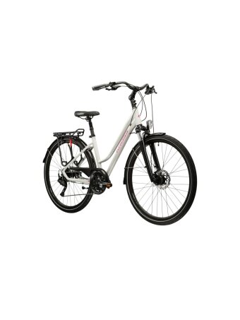 KROSS Trans 5.0 D gry-pin g moteriškas miesto dviratis (28") N
