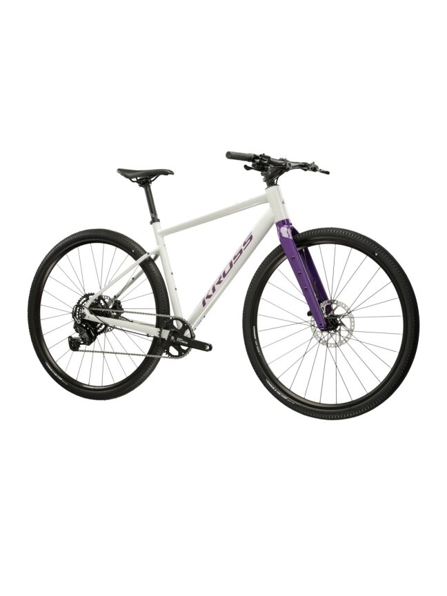 KROSS Esker 1.0 FL MY26 / Grey-Purple Glossy / Gravel dviratis (28") 1