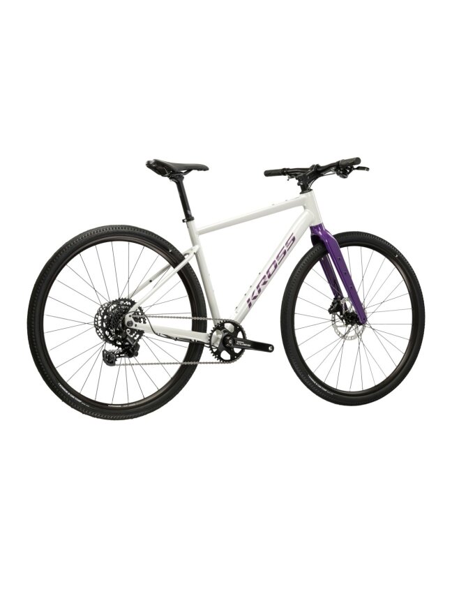 KROSS Esker 1.0 FL MY26 / Grey-Purple Glossy / Gravel dviratis (28") 2 KROSS Esker 1.0 FL MY26 / Grey-Purple Glossy / Gravel dviratis (28") 2