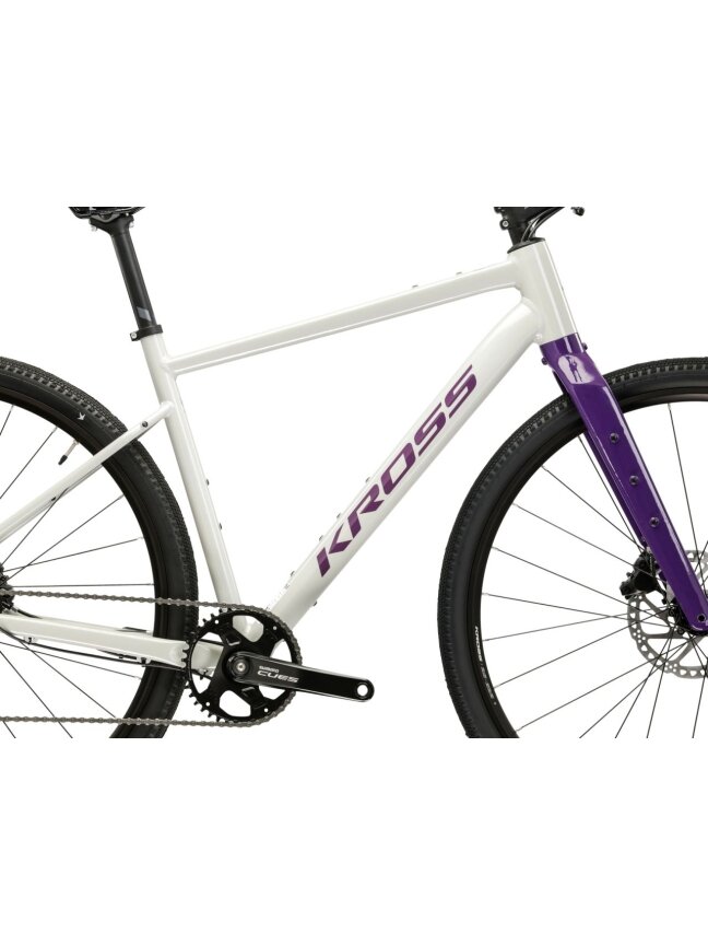 KROSS Esker 1.0 FL MY26 / Grey-Purple Glossy / Gravel dviratis (28") 4 KROSS Esker 1.0 FL MY26 / Grey-Purple Glossy / Gravel dviratis (28") 4