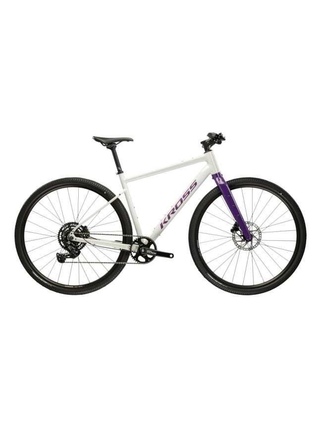 KROSS Esker 1.0 FL MY26 / Grey-Purple Glossy / Gravel dviratis (28")