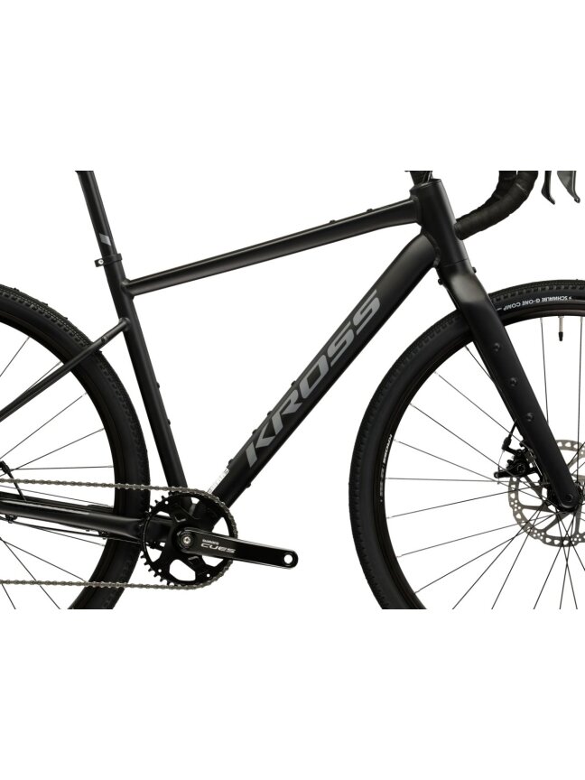 KROSS Esker 1.0 MY26 / Black-Graphite Matte / Gravel dviratis (28") 4