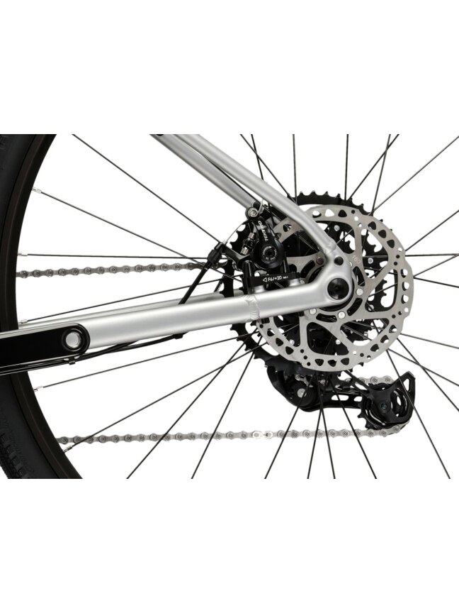 KROSS Esker 1.0 MY26 / Grey-Graphite Matte / Gravel dviratis (28") 9