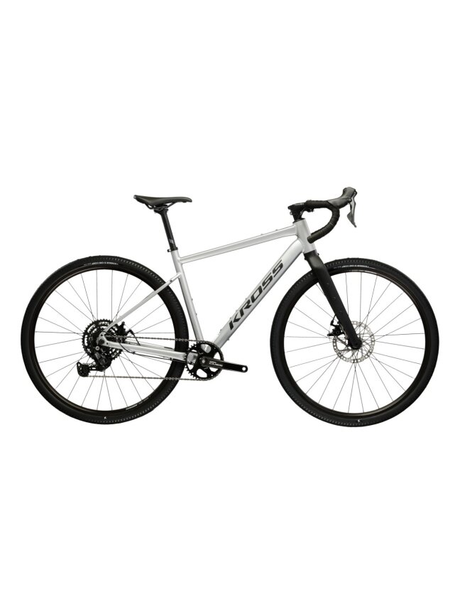 KROSS Esker 1.0 MY26 / Grey-Graphite Matte / Gravel dviratis (28") KROSS Esker 1.0 MY26 / Grey-Graphite Matte / Gravel dviratis (28")
