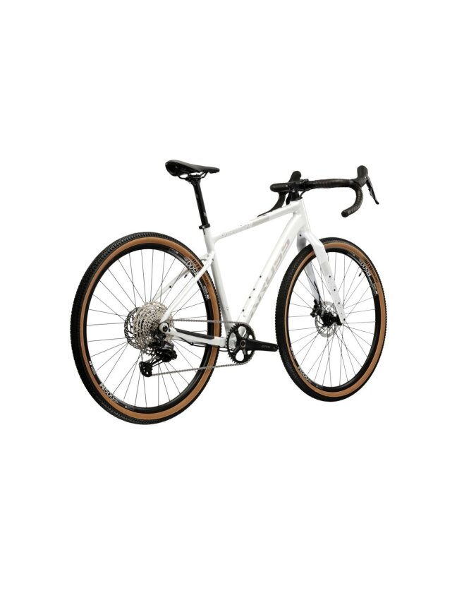 KROSS Esker 5.0 ULT.RA / White-Holo Gloss / gravel dviratis (28'') MY25 2