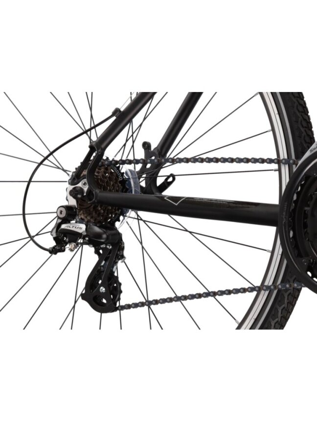 KROSS Evado 2.0 / Black-Green Matte / hibridinis dviratis (28") 4 KROSS Evado 2.0 / Black-Green Matte / hibridinis dviratis (28") 4