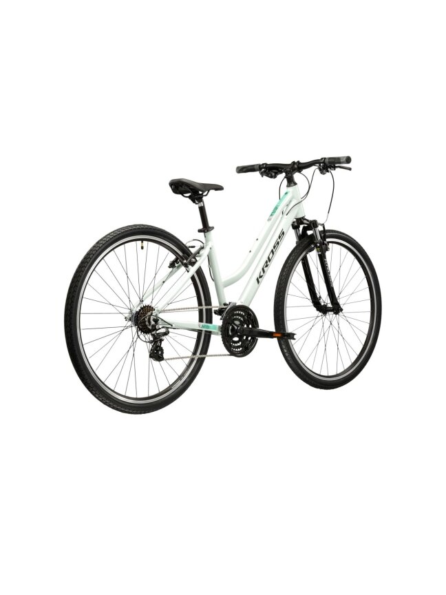 KROSS Evado 2.0 D MY26 / Mint-Black Gloss / moteriškas hibridinis dviratis (28'') 2