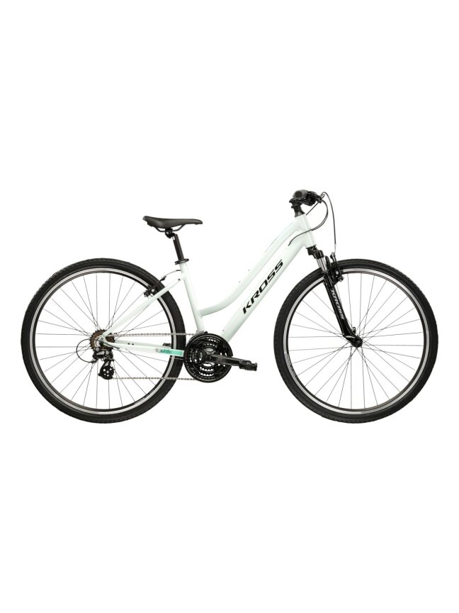 KROSS Evado 2.0 D MY26 / Mint-Black Gloss / moteriškas hibridinis dviratis (28'')