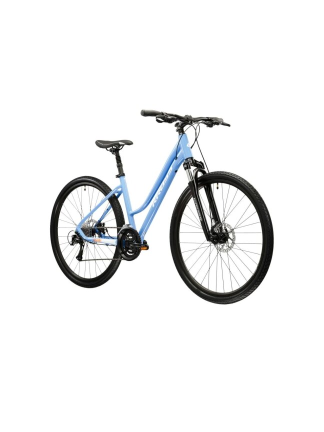 KROSS Evado 3.0 D blu-whi g moteriškas hibridinis dviratis (28") 1