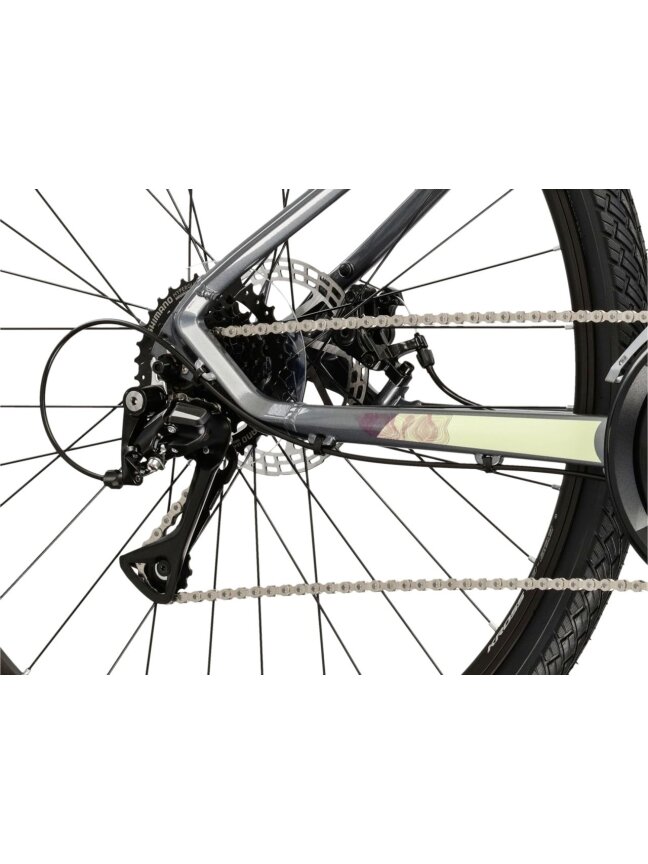 KROSS Evado 3.0 D MY26 / Grey-Green Gloss / moteriškas hibridinis dviratis (28") 7