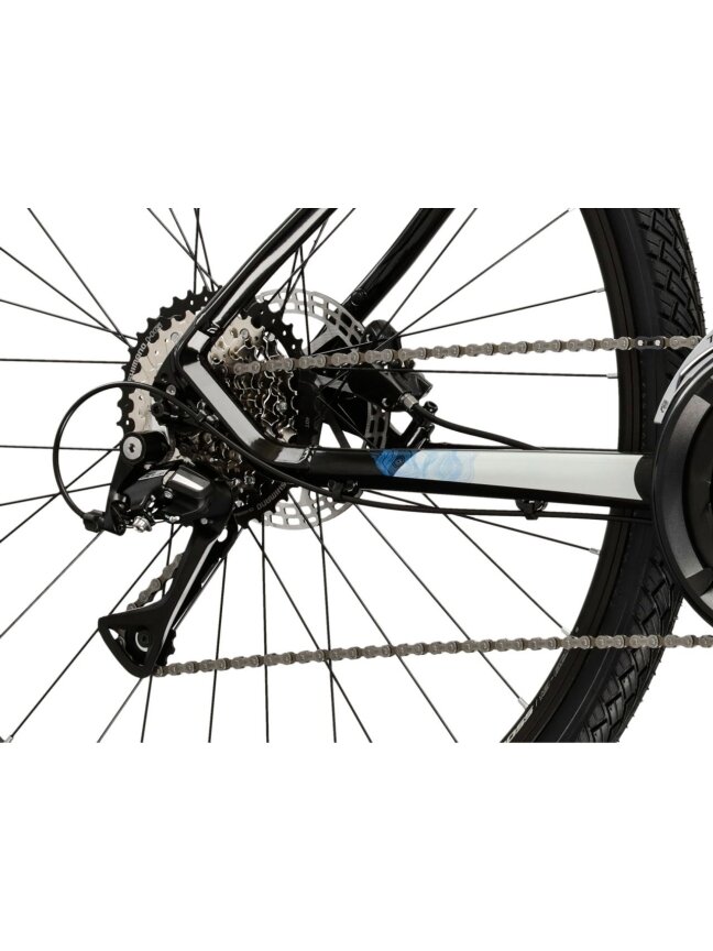 KROSS Evado 4.0 bla-sil g hibridinis dviratis (28") N 8 KROSS Evado 4.0 bla-sil g hibridinis dviratis (28") N 8