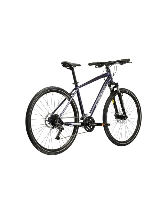 KROSS Evado 5.0 MY26 / Navy Blue-Silver Glossy / hibridinis dviratis (28'') 2 KROSS Evado 5.0 MY26 / Navy Blue-Silver Glossy / hibridinis dviratis (28'') 2
