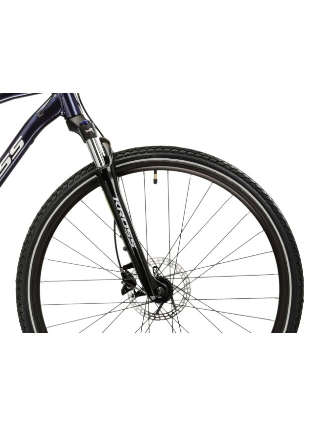 KROSS Evado 5.0 MY26 / Navy Blue-Silver Glossy / hibridinis dviratis (28'') 4 KROSS Evado 5.0 MY26 / Navy Blue-Silver Glossy / hibridinis dviratis (28'') 4