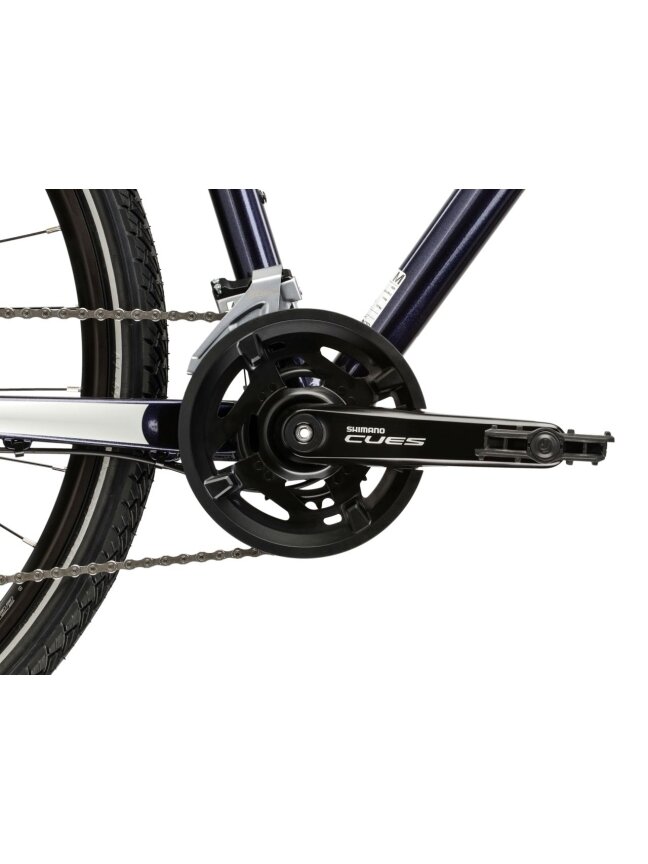 KROSS Evado 5.0 MY26 / Navy Blue-Silver Glossy / hibridinis dviratis (28'') 9 KROSS Evado 5.0 MY26 / Navy Blue-Silver Glossy / hibridinis dviratis (28'') 9